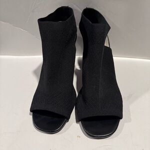 IMPO Strech Velancy Black Knit Heel Shoe Size 9M